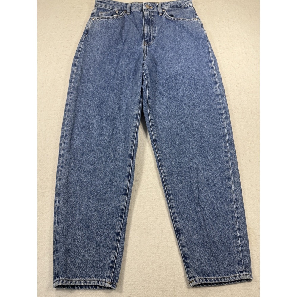 H&M & Denim Mom Jeans Womens US 6 Blue Cotton Medium Washโ High Rise Streetwear